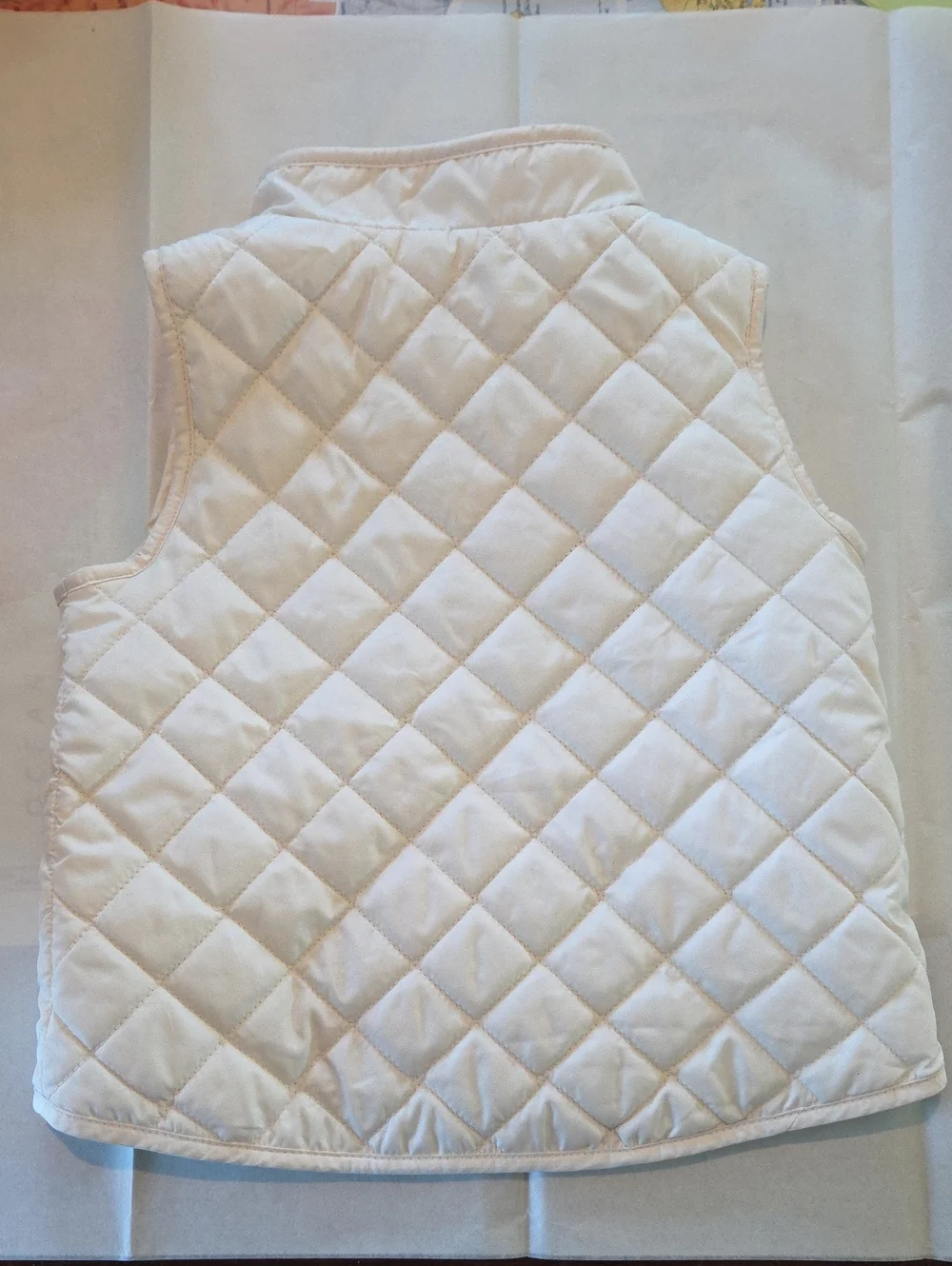 Baby Gap Girl Ivory Puffer Vest 3t